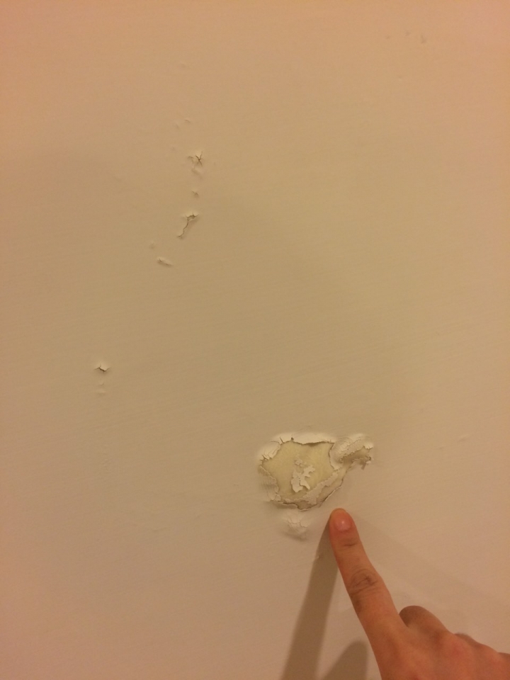 壁癌處理後起了大泡泡