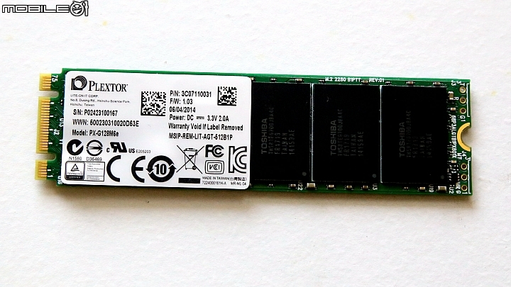 [測試] PLEXTOR M6e 128GB (M.2 PCI-E)