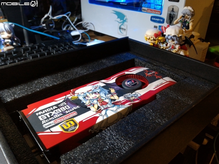 久違的痛顯示卡製作，東方紅魔GTX990痛顯卡完工