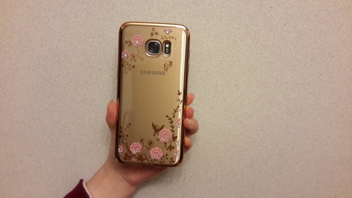 老婆的s7 edge 透明/花紋軟背殼