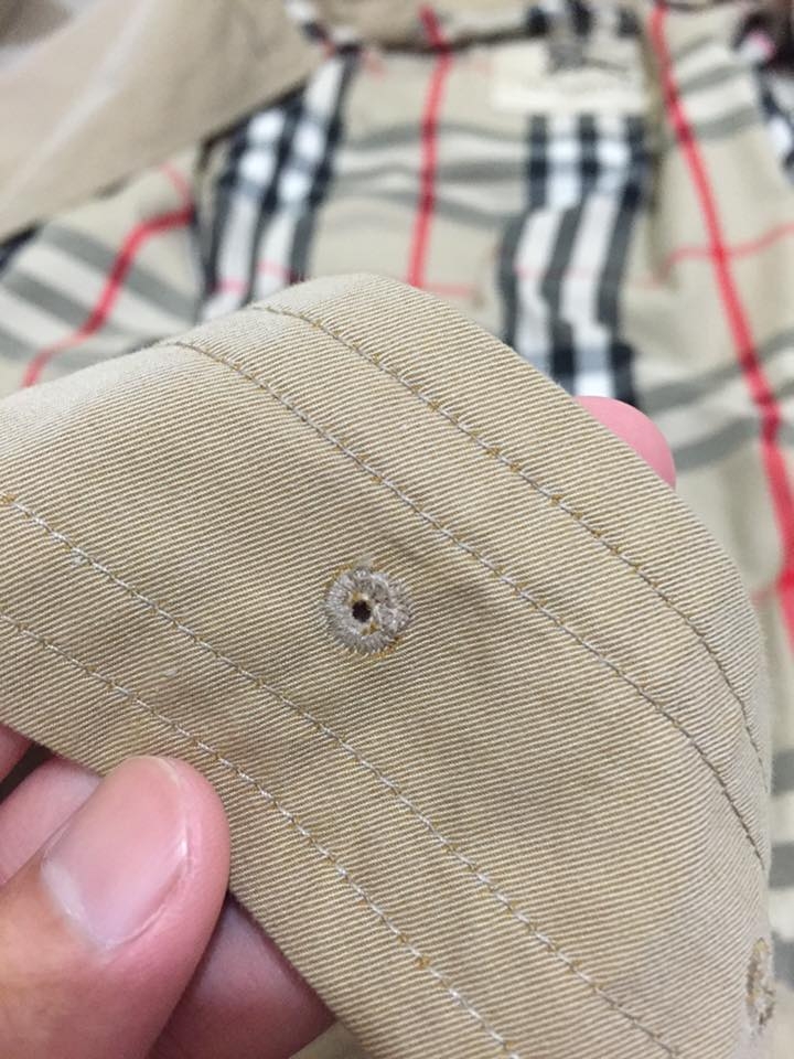 BURBERRY 蜜糖色風衣開箱兼瑕疵討論