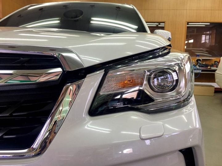 2016 FORESTER XT-P我的大白新車回來隔天馬上去做鍍膜!