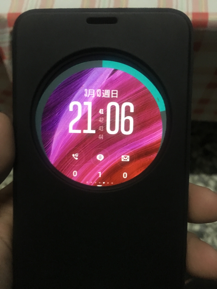 關於zenfone中間圈圈跑掉的事情...