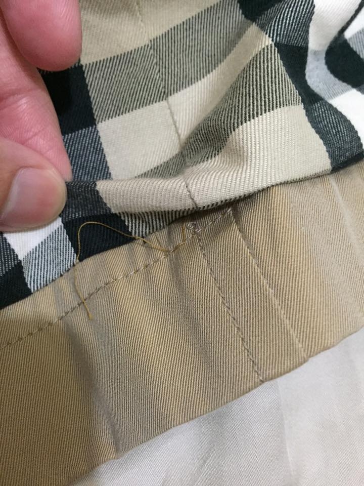 BURBERRY 蜜糖色風衣開箱兼瑕疵討論