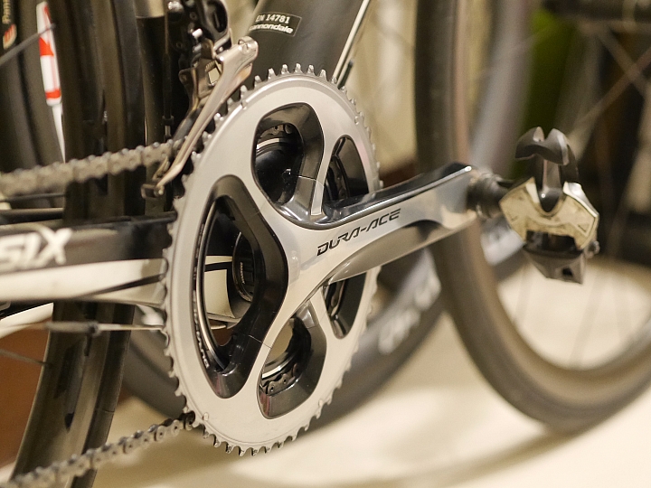 FSA SLK+Ridea 50/35橢圓盤(BB30) 轉Shimano Dura-ace 9000 52/36(BB24)