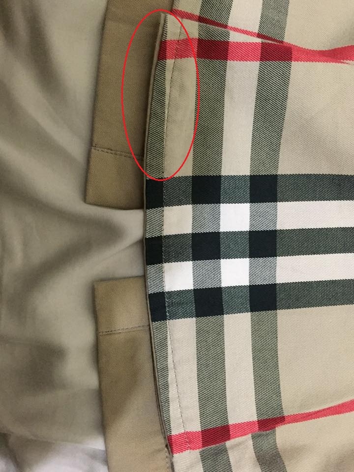 BURBERRY 蜜糖色風衣開箱兼瑕疵討論