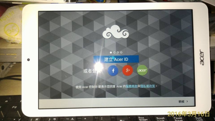 ACER Iconia One 8 (B1-850-K0ZG) 8吋四核IPS(WiFi版/16G/藍)