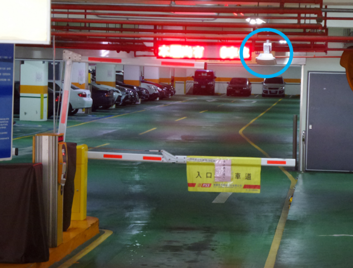 公有停車場使用eTag感應