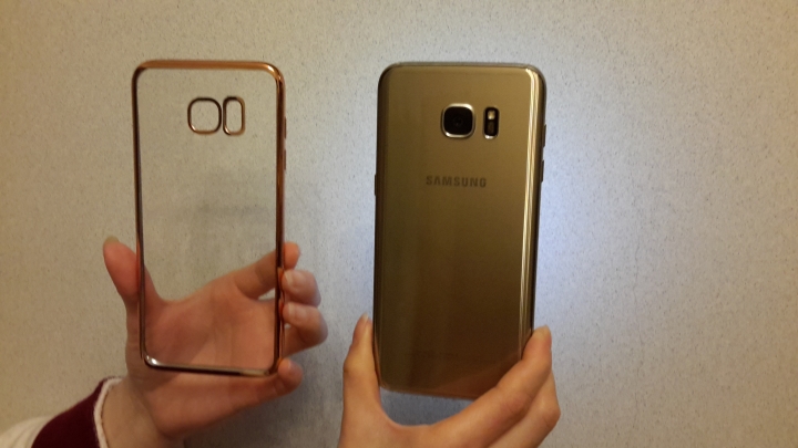 老婆的s7 edge 透明/花紋軟背殼