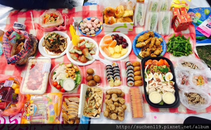 新北市野餐日吃不完拍不完笑不停~春天就是要野餐阿~