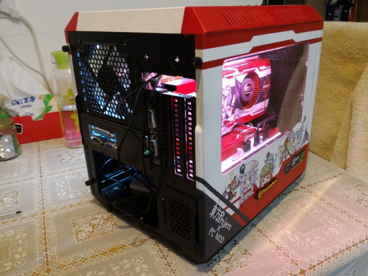 PC改裝X東方Project！紅魔彩繪痛PC主機完工>w<