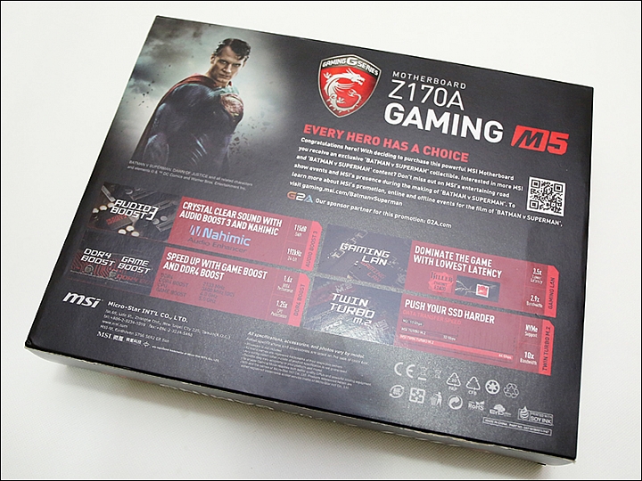 [開箱] 「蝙蝠俠對超人」聯名款：微星MSI Z170A GAMING M5 + GTX 970 GAMING 4G 效能小測