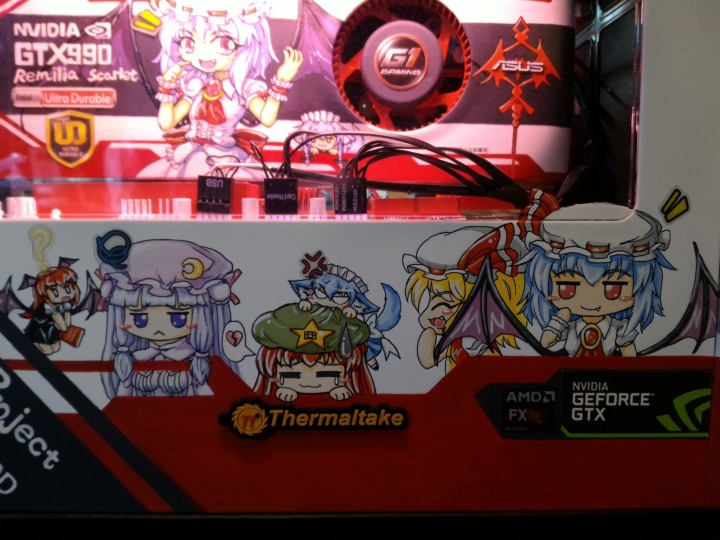 PC改裝X東方Project！紅魔彩繪痛PC主機完工>w<