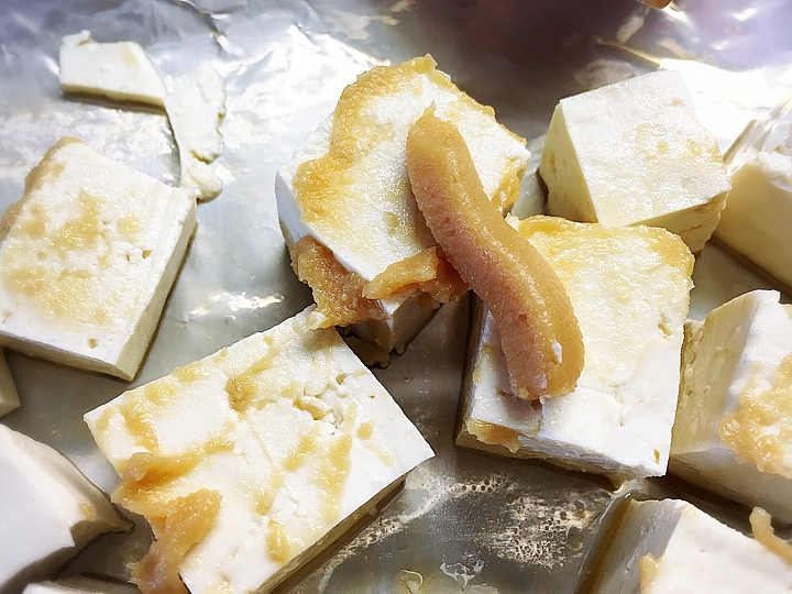 [阿菜上菜] 五分鐘黃金味增烤豆腐 清冰箱變出好料