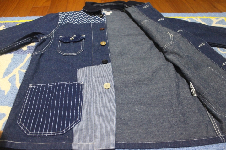 [東拼西湊] FDMTL PATCHWORK COVERALL RINSE 拼接工作服