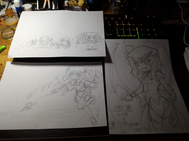 PC改裝X東方Project！紅魔彩繪痛PC主機完工>w<