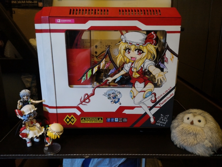 PC改裝X東方Project！紅魔彩繪痛PC主機完工>w<