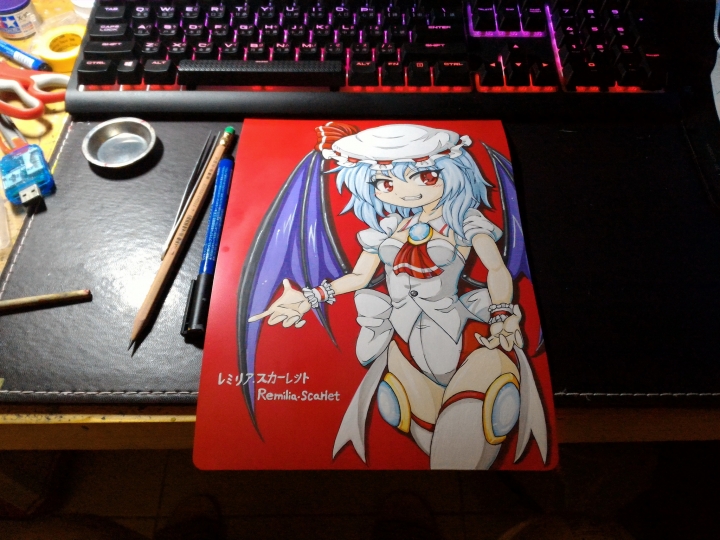PC改裝X東方Project！紅魔彩繪痛PC主機完工>w<