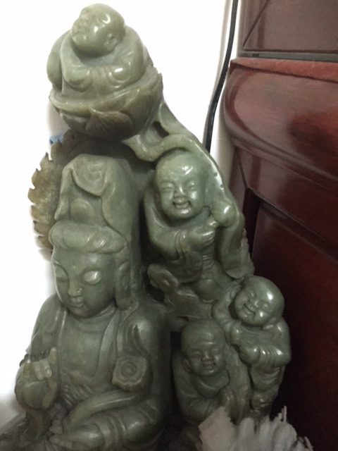 不知道真還假的玉觀音,我爸的收藏