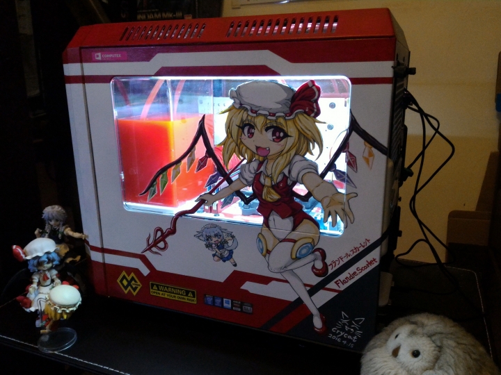 PC改裝X東方Project！紅魔彩繪痛PC主機完工>w<
