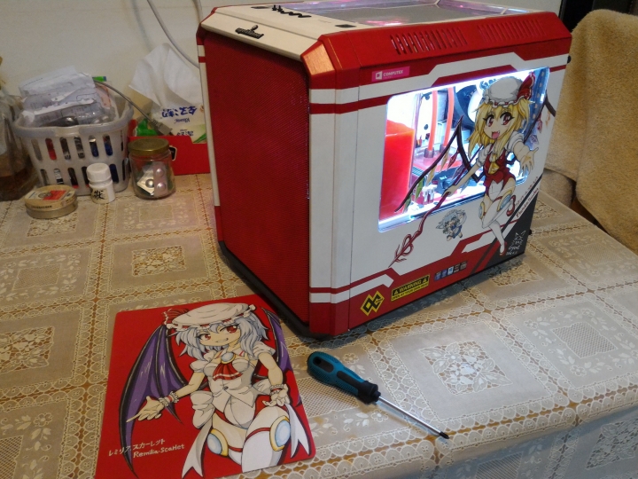 PC改裝X東方Project！紅魔彩繪痛PC主機完工>w<