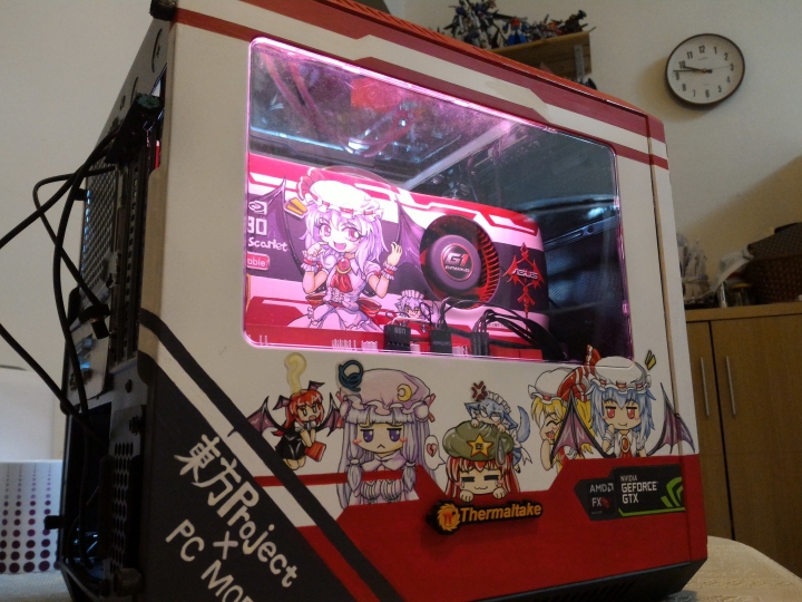 PC改裝X東方Project！紅魔彩繪痛PC主機完工>w<