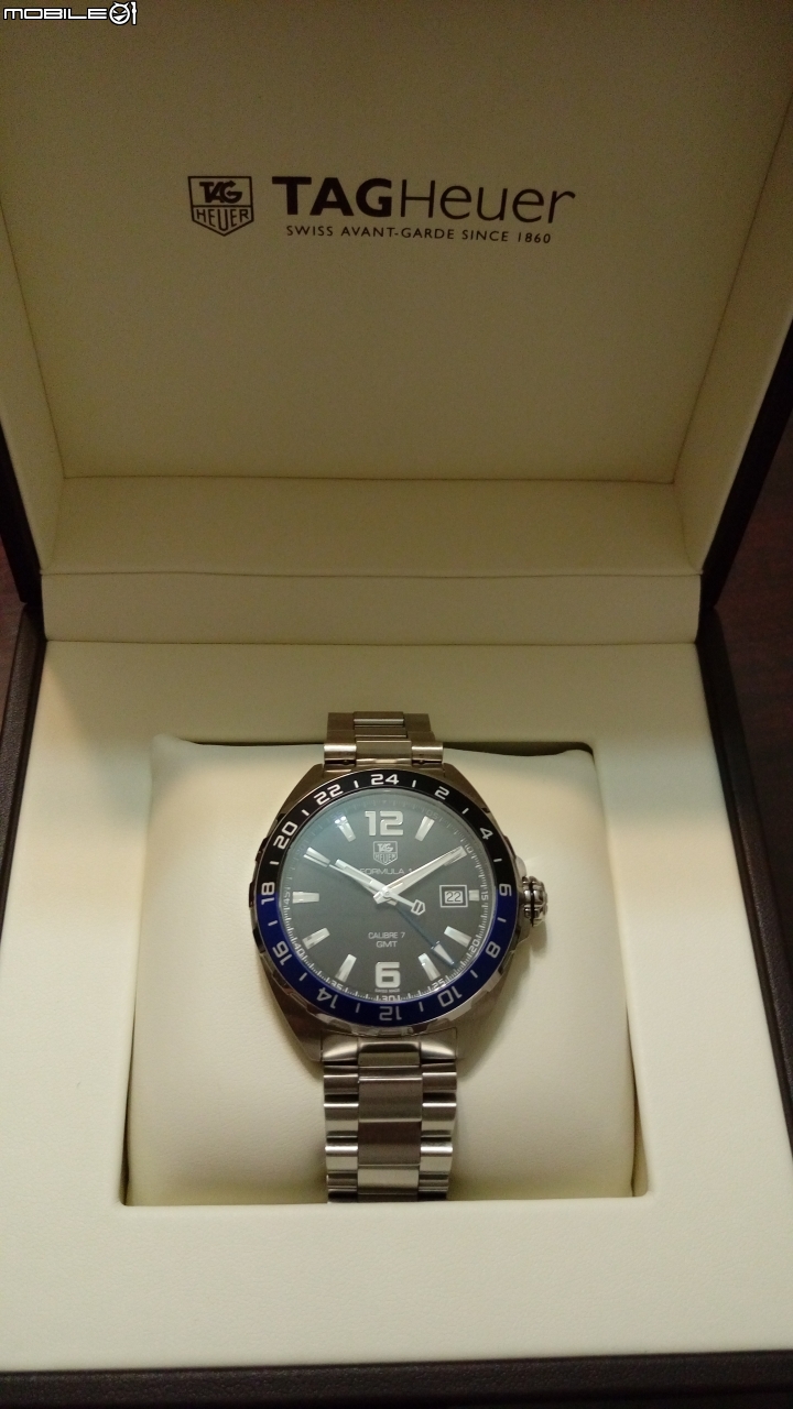 [開箱]Tag Heuer豪雅錶FORMULA 1 Calibre 7 GMT