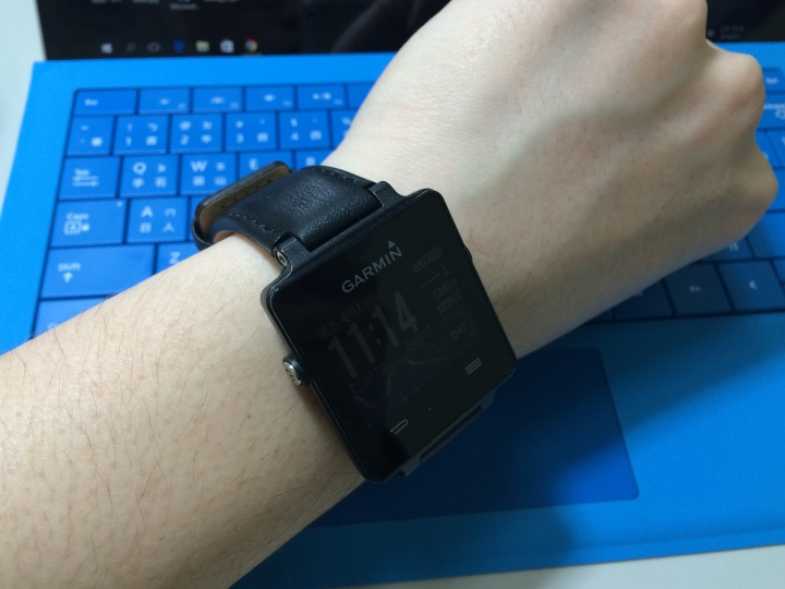 vivoactive 黑色皮革錶帶簡單分享
