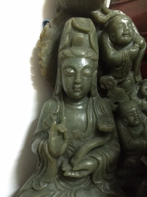 不知道真還假的玉觀音,我爸的收藏