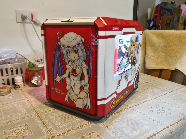 PC改裝X東方Project！紅魔彩繪痛PC主機完工>w<