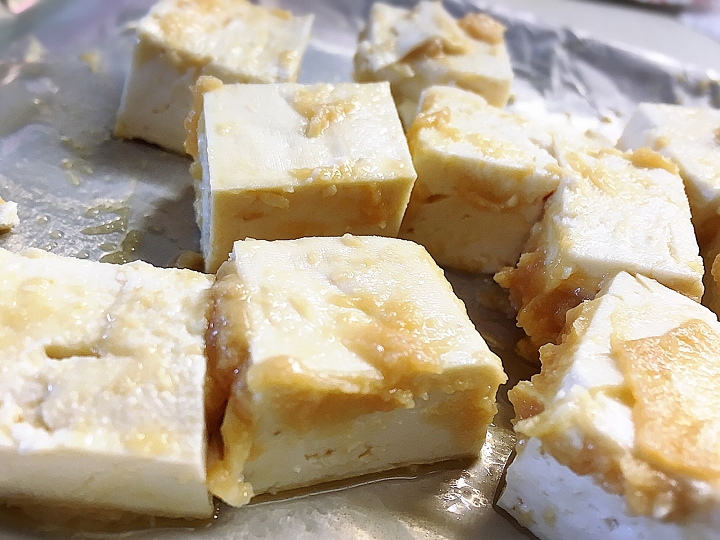 [阿菜上菜] 五分鐘黃金味增烤豆腐 清冰箱變出好料