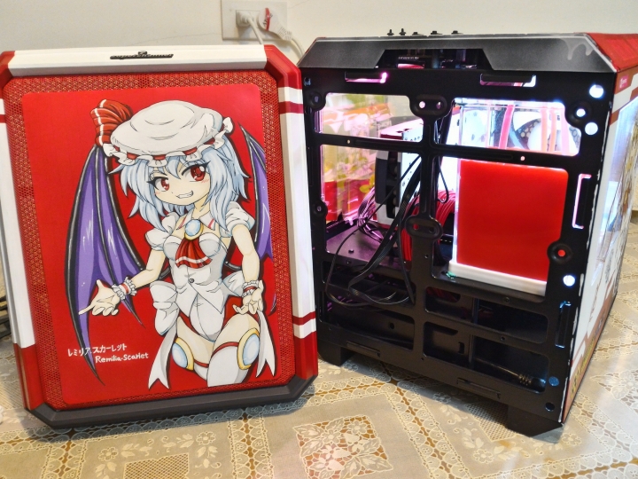 PC改裝X東方Project！紅魔彩繪痛PC主機完工>w<
