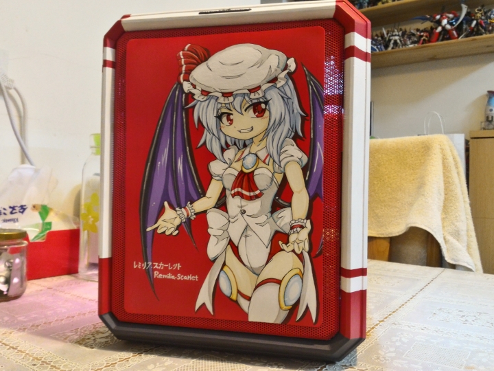 PC改裝X東方Project！紅魔彩繪痛PC主機完工>w<