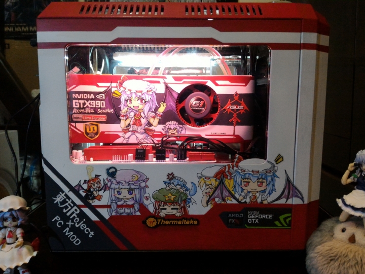 PC改裝X東方Project！紅魔彩繪痛PC主機完工>w<
