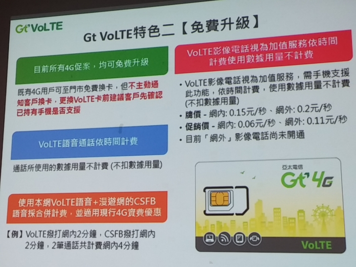 亞太電信Gt VoLTE體驗會--高清、秒通、不掉速