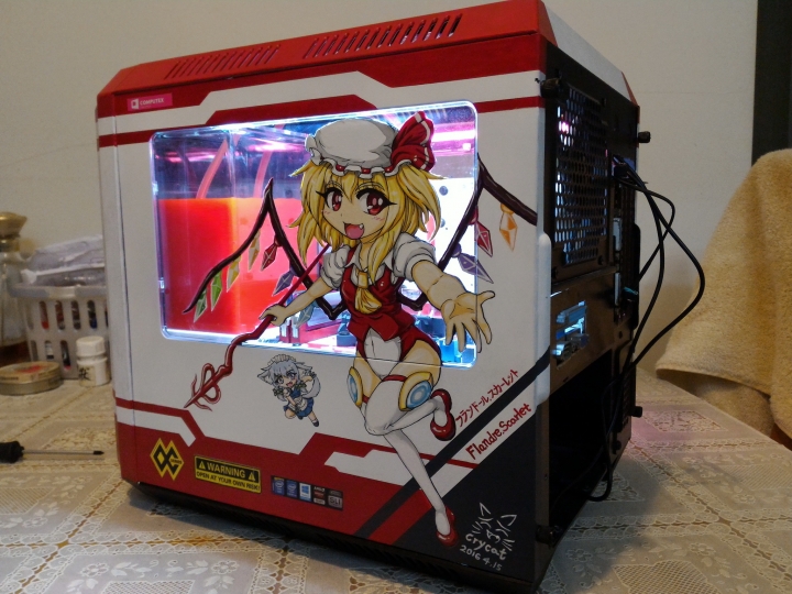 PC改裝X東方Project！紅魔彩繪痛PC主機完工>w<