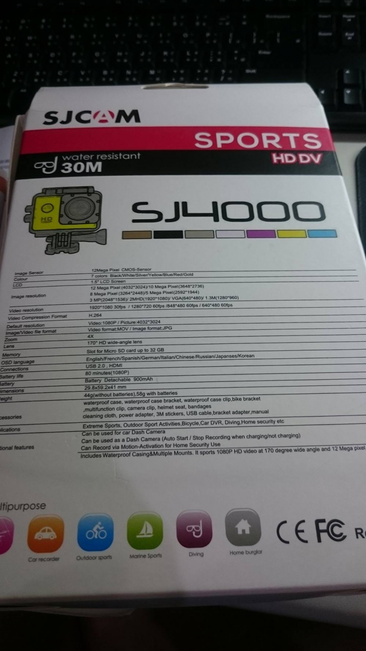 SJCAM SJ4000 更新以後黑屏