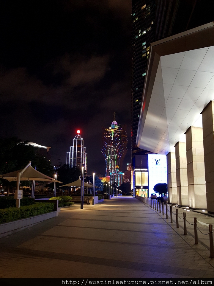 澳門豪華自由行28永利酒店水舞，葡京、新葡京及澳門美麗夜景