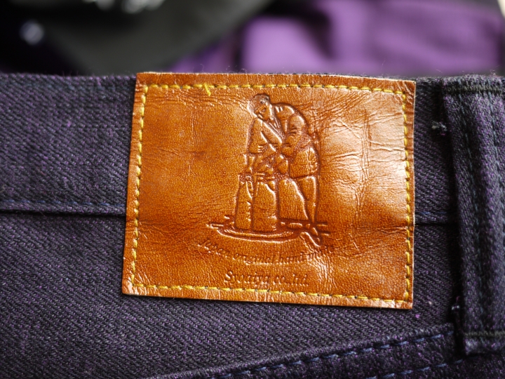Pure Blue Japan P.B.J XX-014 PURPLE FACE -TAPERED SLIM 紫染