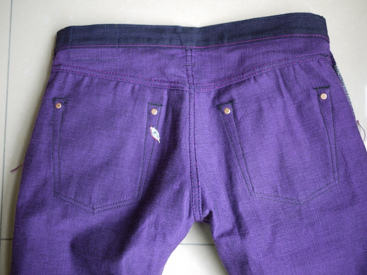 Pure Blue Japan P.B.J XX-014 PURPLE FACE -TAPERED SLIM 紫染