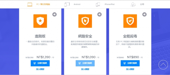[求解]防毒軟體價格疑慮