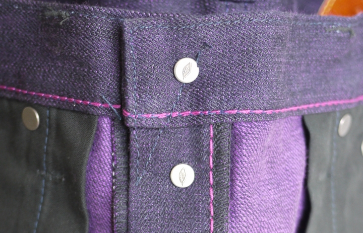 Pure Blue Japan P.B.J XX-014 PURPLE FACE -TAPERED SLIM 紫染
