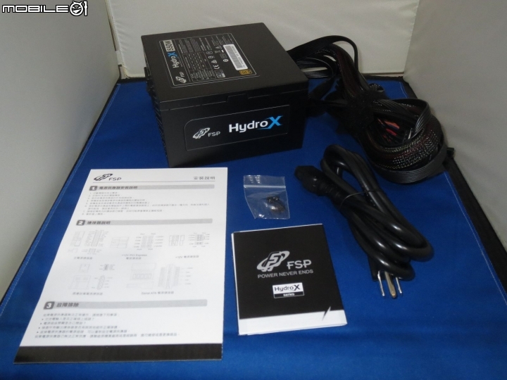 全漢黑爵士Hydro X 550W電源開箱