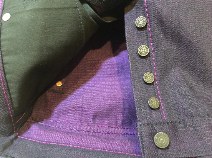 Pure Blue Japan P.B.J XX-014 PURPLE FACE -TAPERED SLIM 紫染