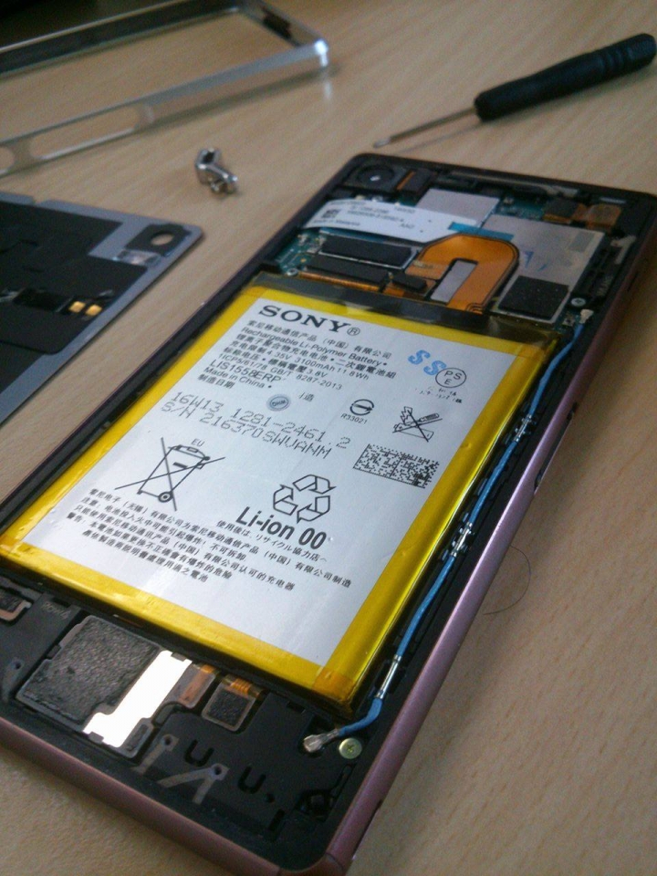 Xperia z3 更換電池