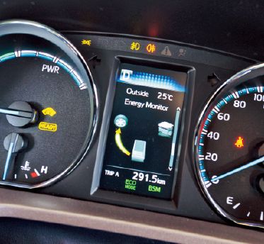 rav4 hybrid油電轉換顯示問題