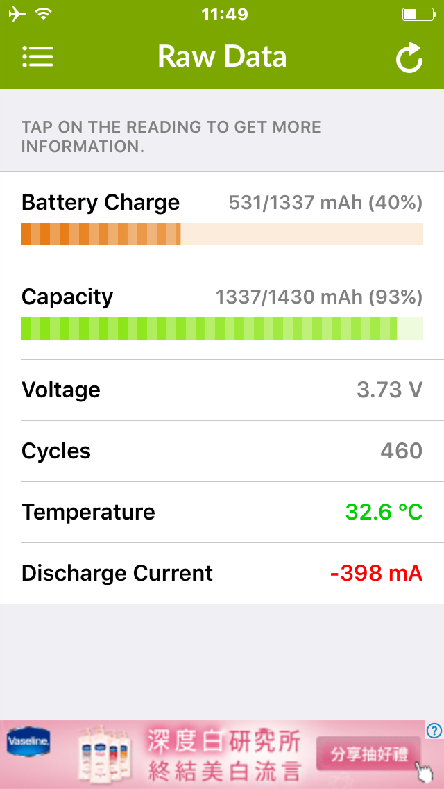 ios 932 的耗電（更新 935）