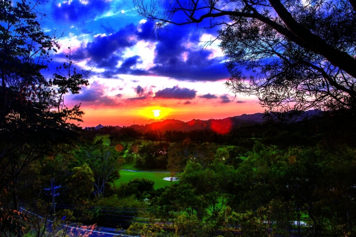 肉腳羅騎車筆記--台中郊區大坑後花園夕陽美景