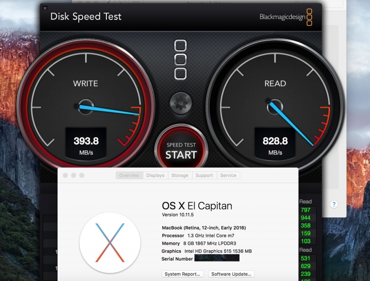 哇靠！這種事情居然給我碰上！Macbook m7 比 m5慢！大家買2016 macbook 12記得測SSD!!