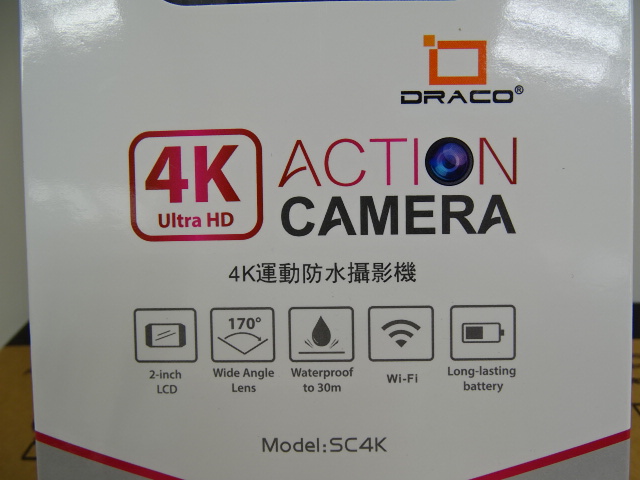趣味測試DRACO SC4K Action Camera平價運動防水攝影機